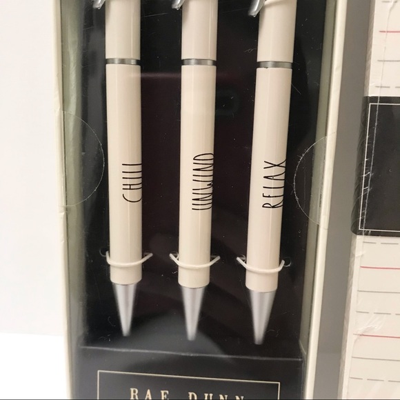 Rae Dunn Pen Set and Notepad - Picture 2 of 2